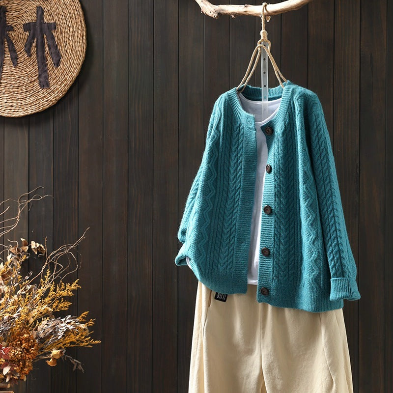 Twist Women's Sweater Knitted Cardigan Jacket