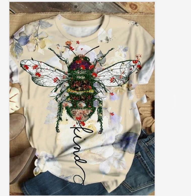 Printed fashion simple T-shirt