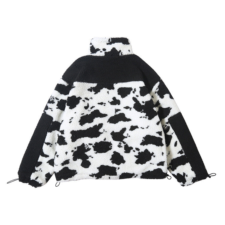 Hip hop thick bread cotton lamb coat
