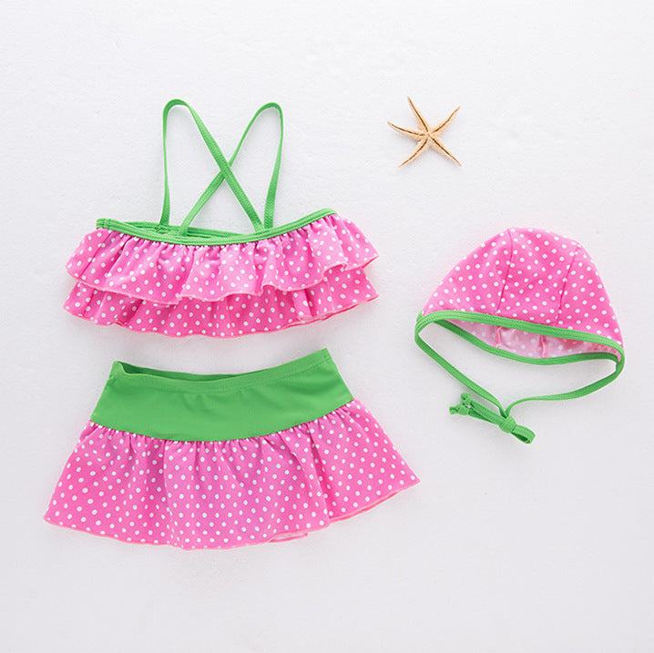 Three children's swimsuits