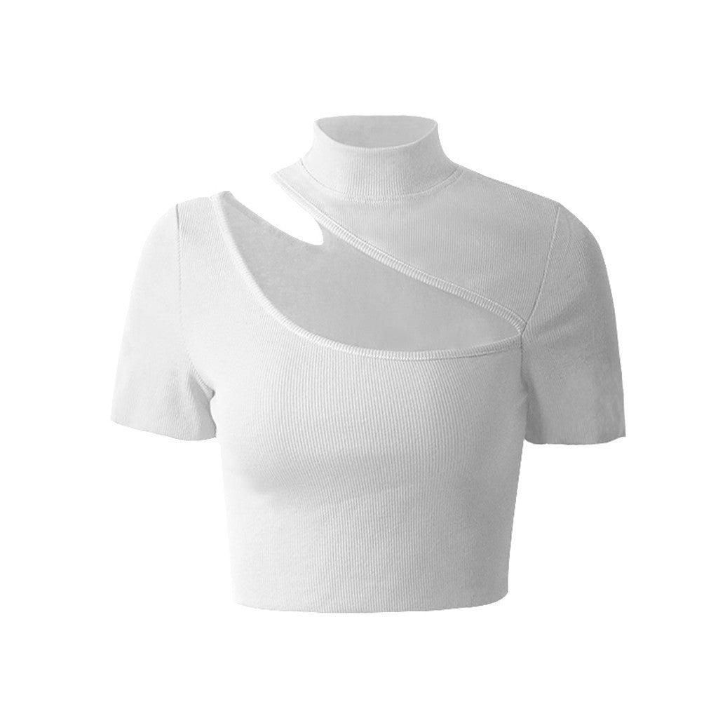 Cutout short sleeve top