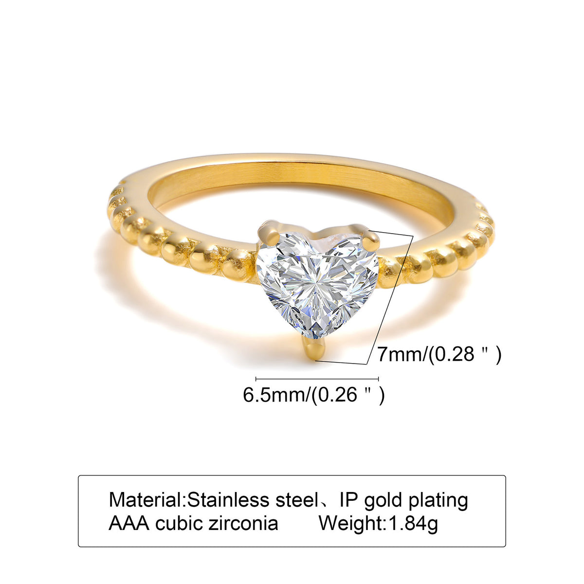 Ring Black Gold Women Fashion Personality Jewelry