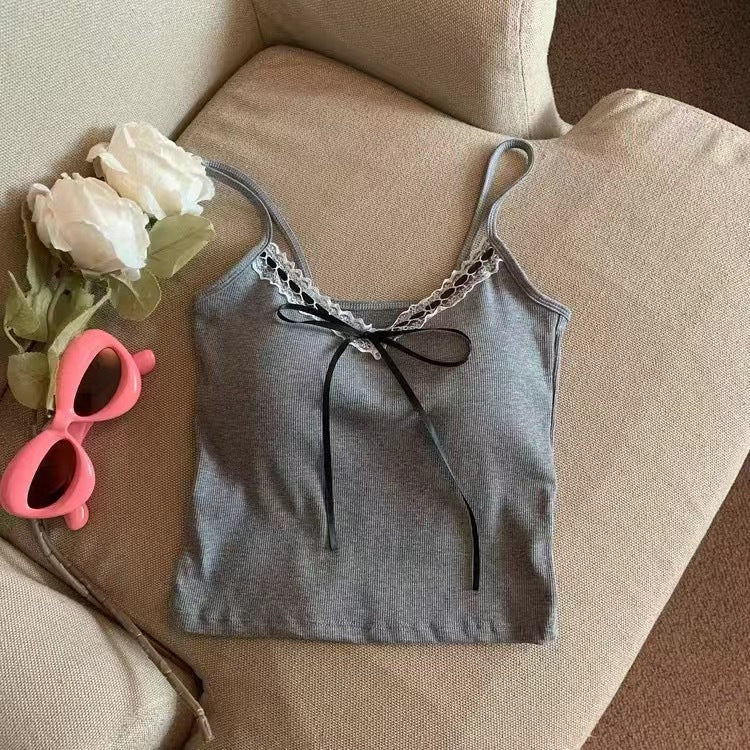Women's V-neck Bowknot Camisole