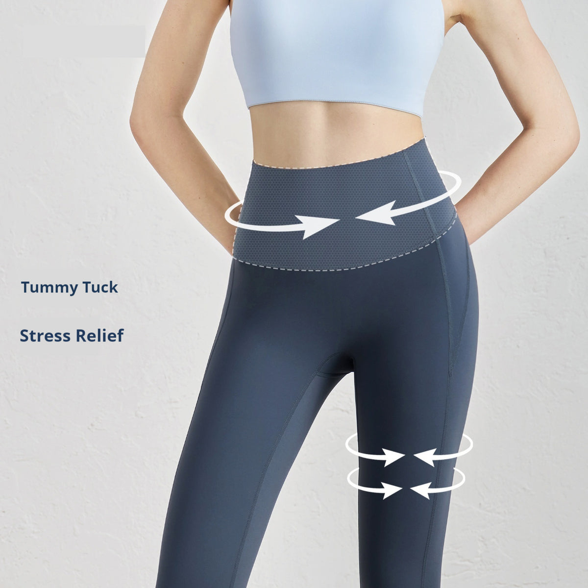 Peach Hip Sports Leggings High Waist Hip Lift Nude Feel