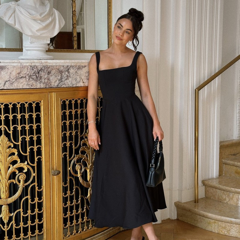 Women's Simple Fashion Personality Sleeveless Sling Dress