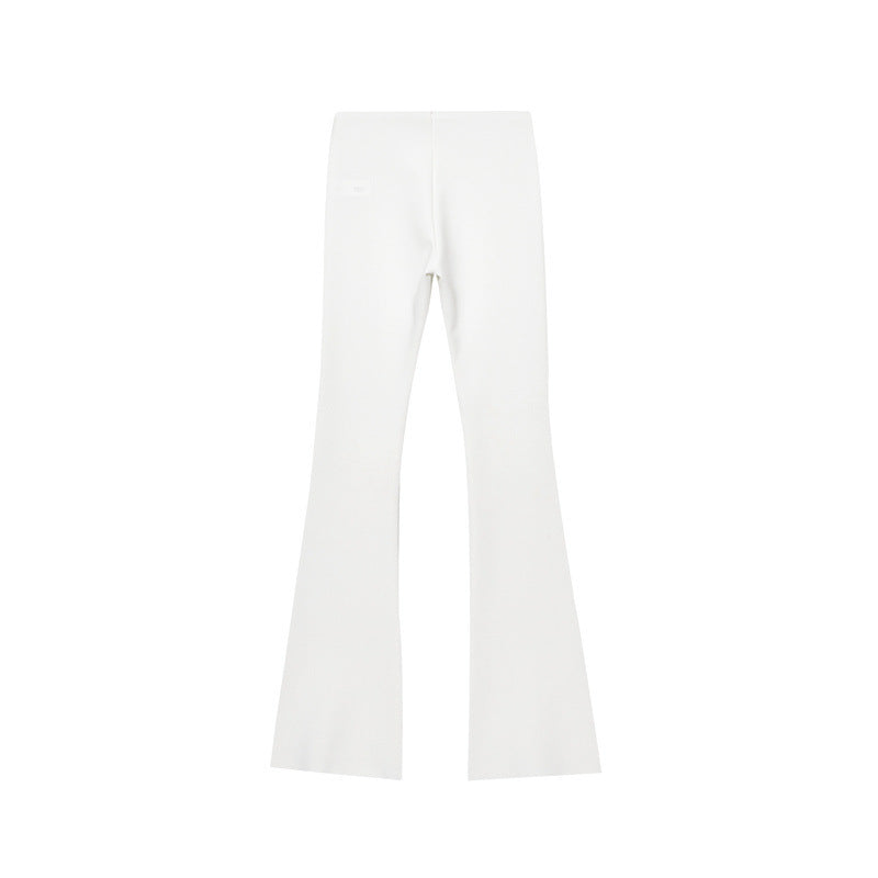 Women's High Waist Stretch Simple And Comfortable Flared Pants