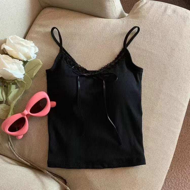 Women's V-neck Bowknot Camisole