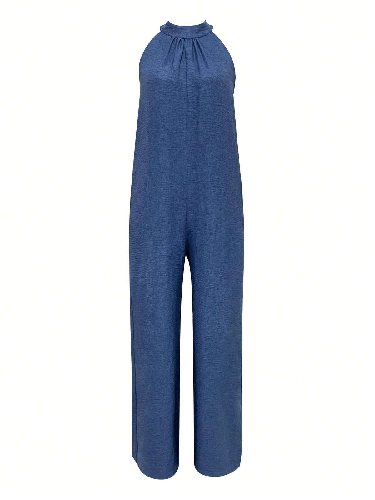 Sleeveless Halter Ruffled Young Women's Jumpsuit