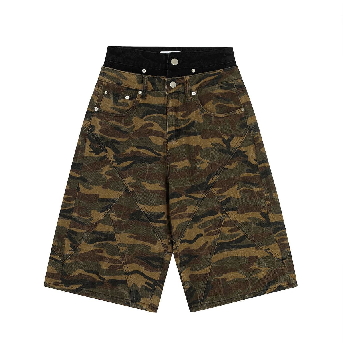 Men's And Women's Camouflage Loose Design Casual Shorts