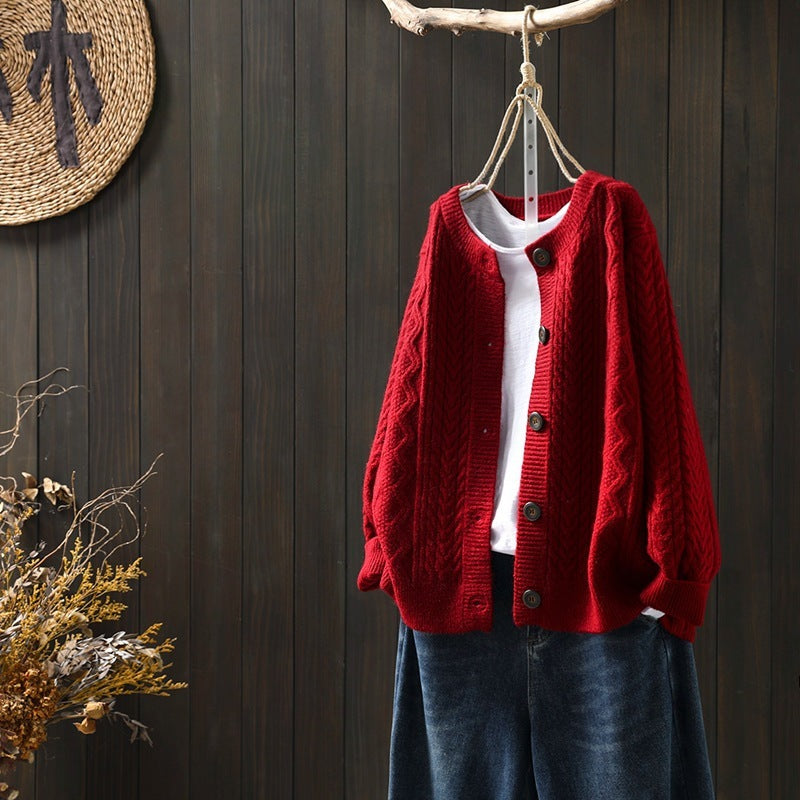 Twist Women's Sweater Knitted Cardigan Jacket