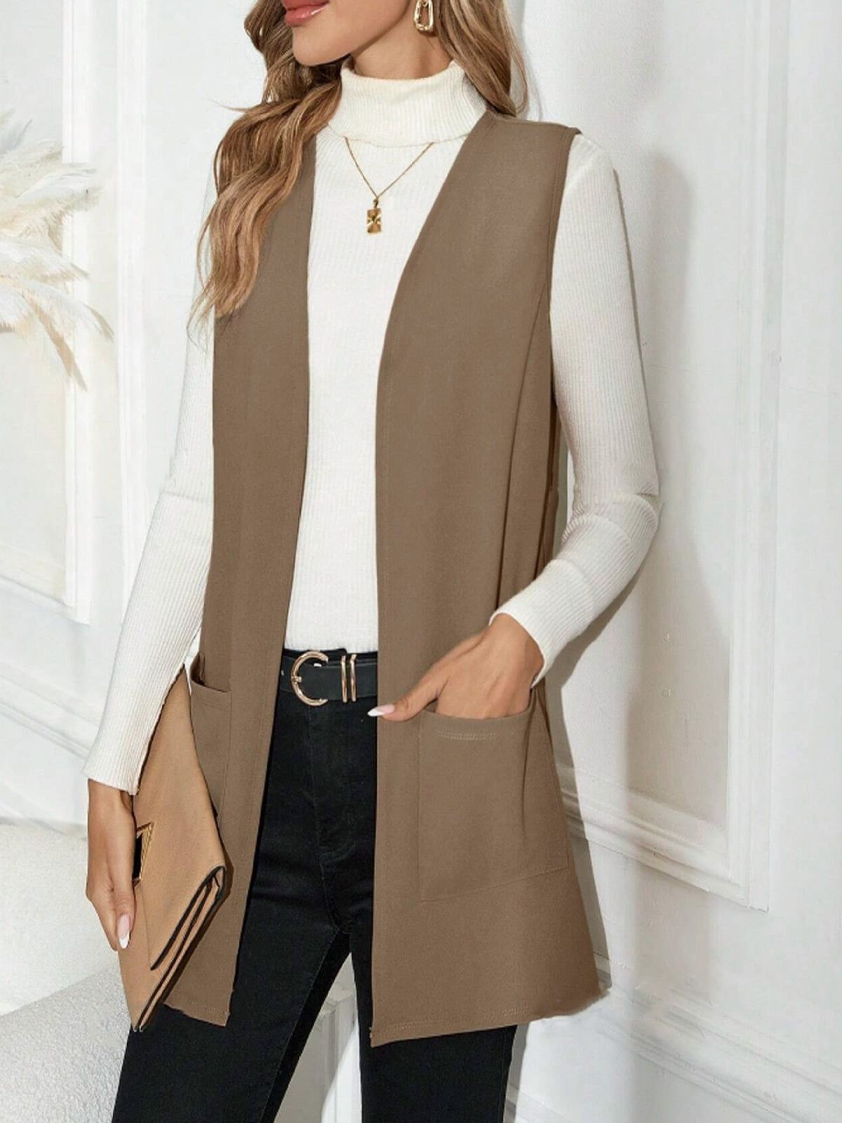 European And American Style Women New Knit Casual Cardigan Sleeveless