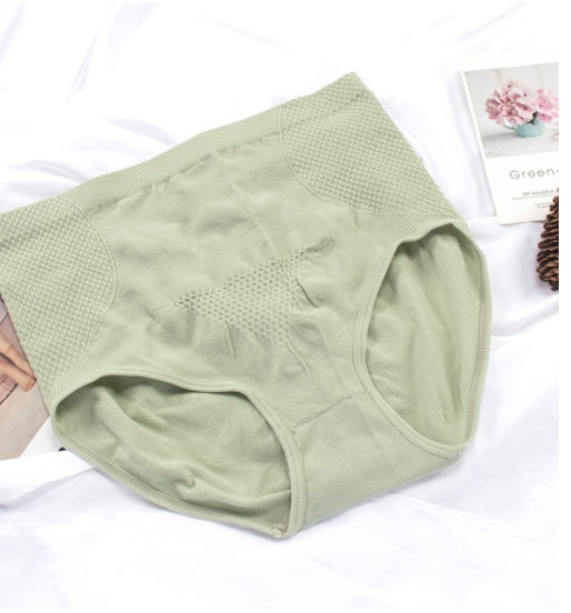 Seamless High Waist Honeycomb Design Graphene Panty