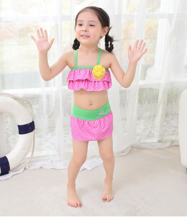 Three children's swimsuits