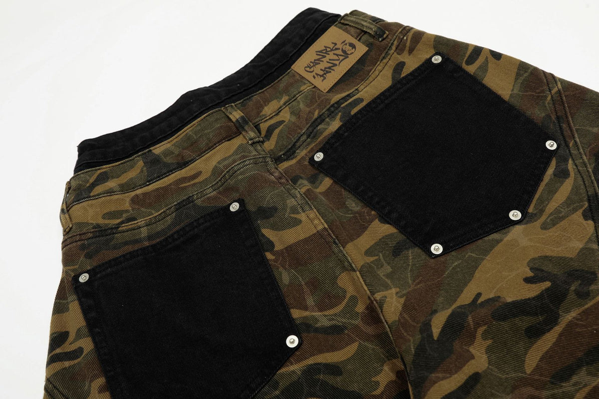 Men's And Women's Camouflage Loose Design Casual Shorts