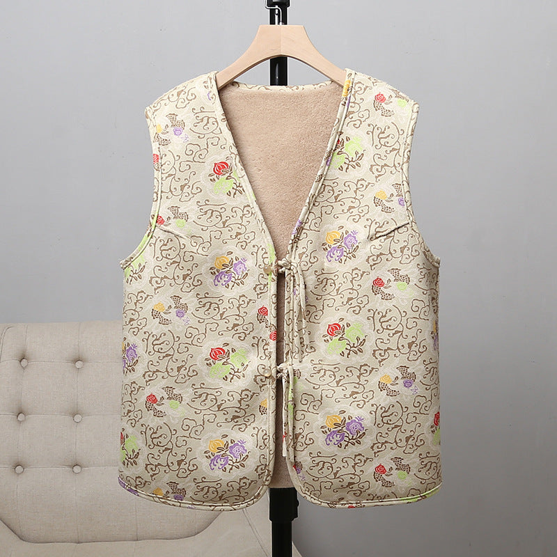 Double-sided Retro Buckle For Women Mink Fur Vest