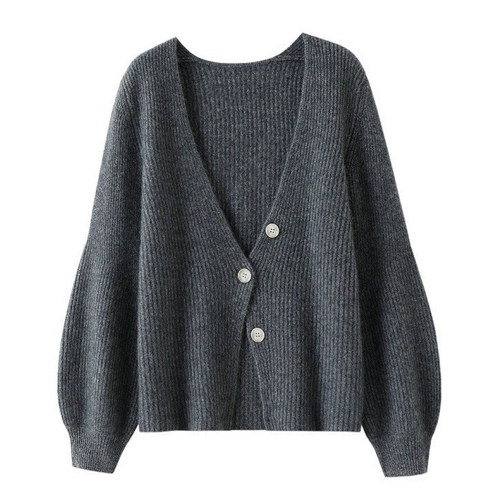 Women's Autumn And Winter New Solid Color Loose Long Sleeves Top