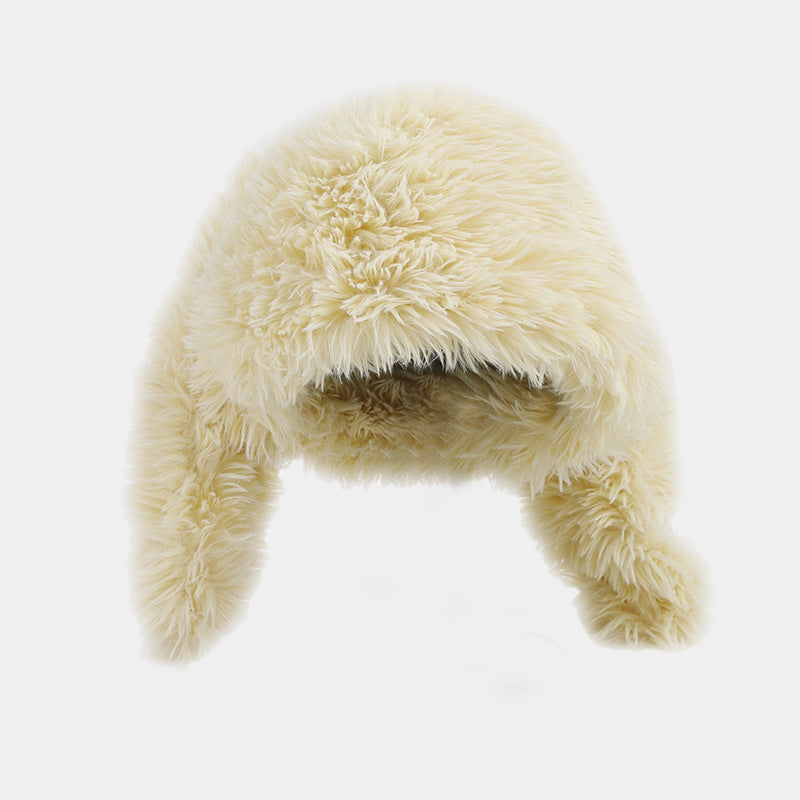 Colorful Plush Rabbit Ears Cute Funny Ushanka