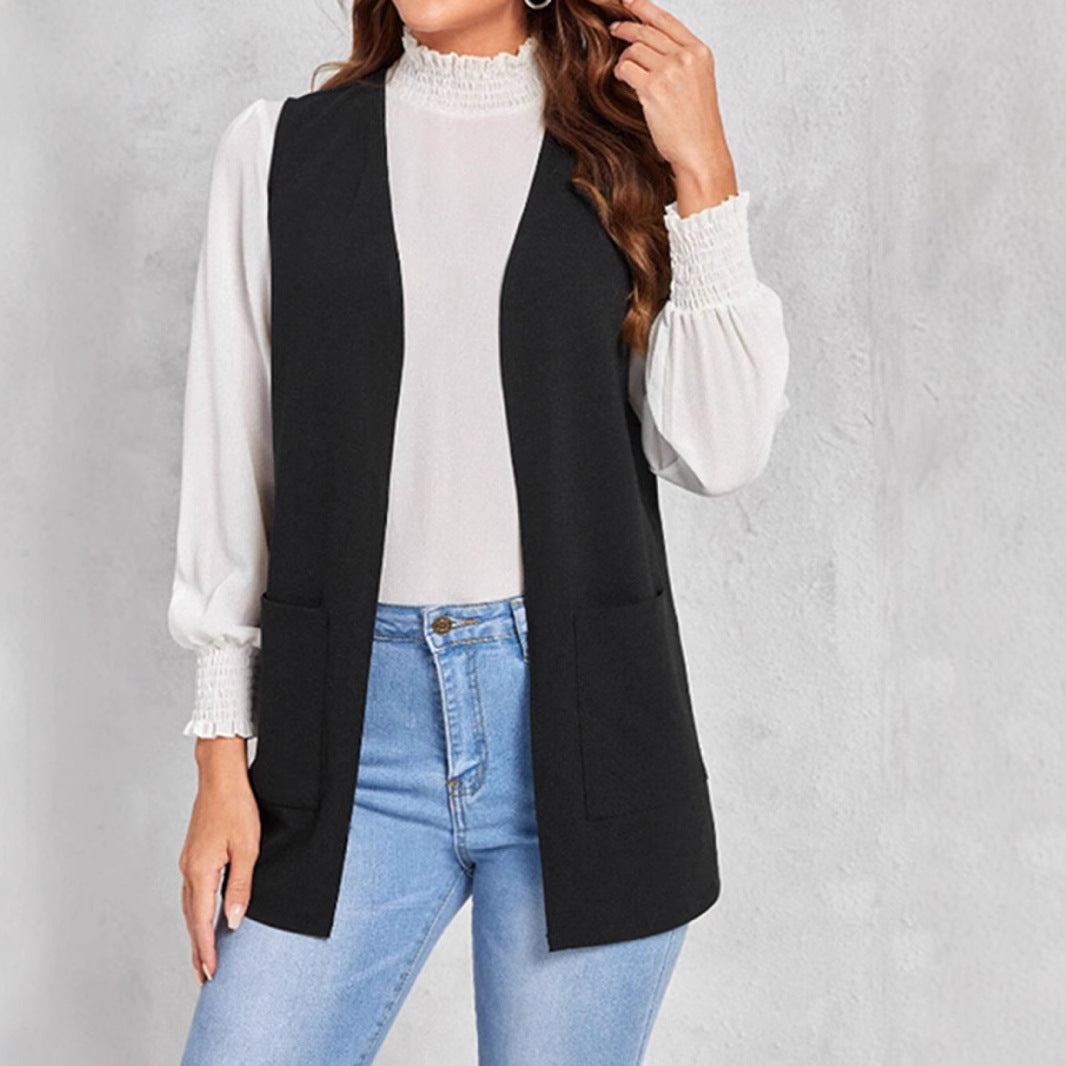 European And American Style Women New Knit Casual Cardigan Sleeveless