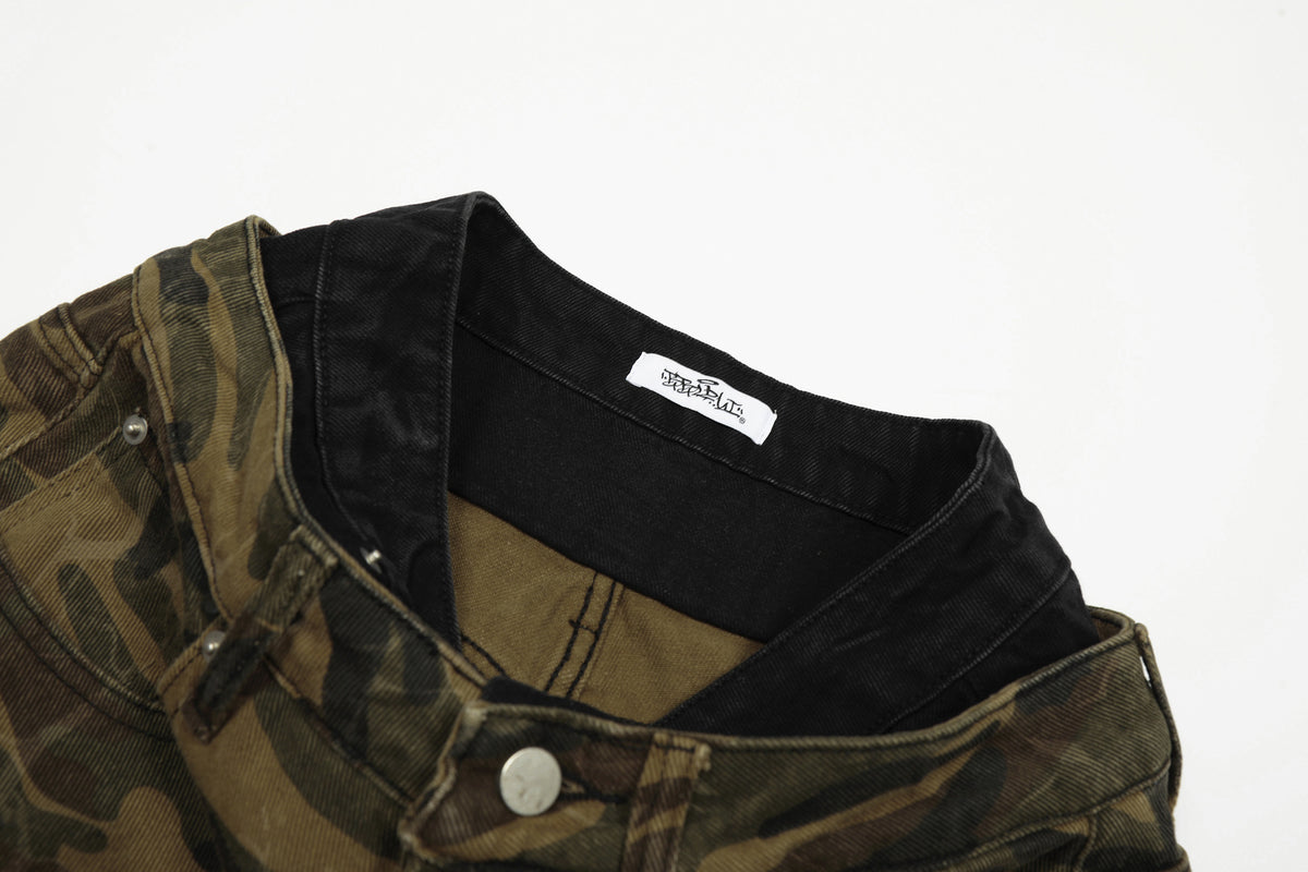Men's And Women's Camouflage Loose Design Casual Shorts