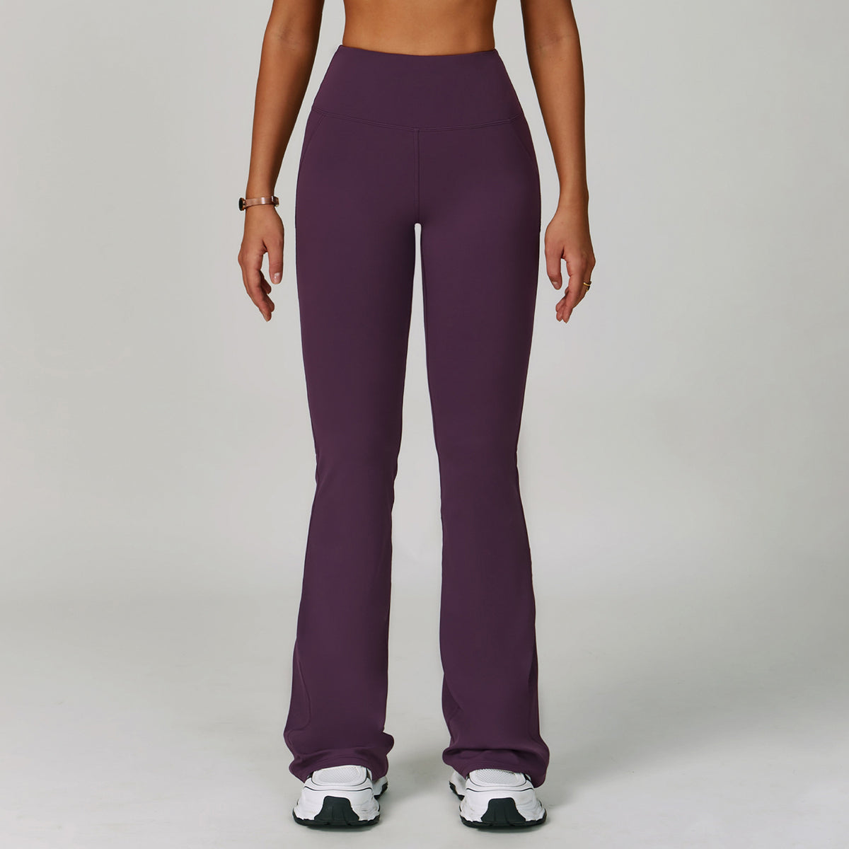 Sports High Waist Hip Lift Wide Leg Outerwear Bell-bottom Pants