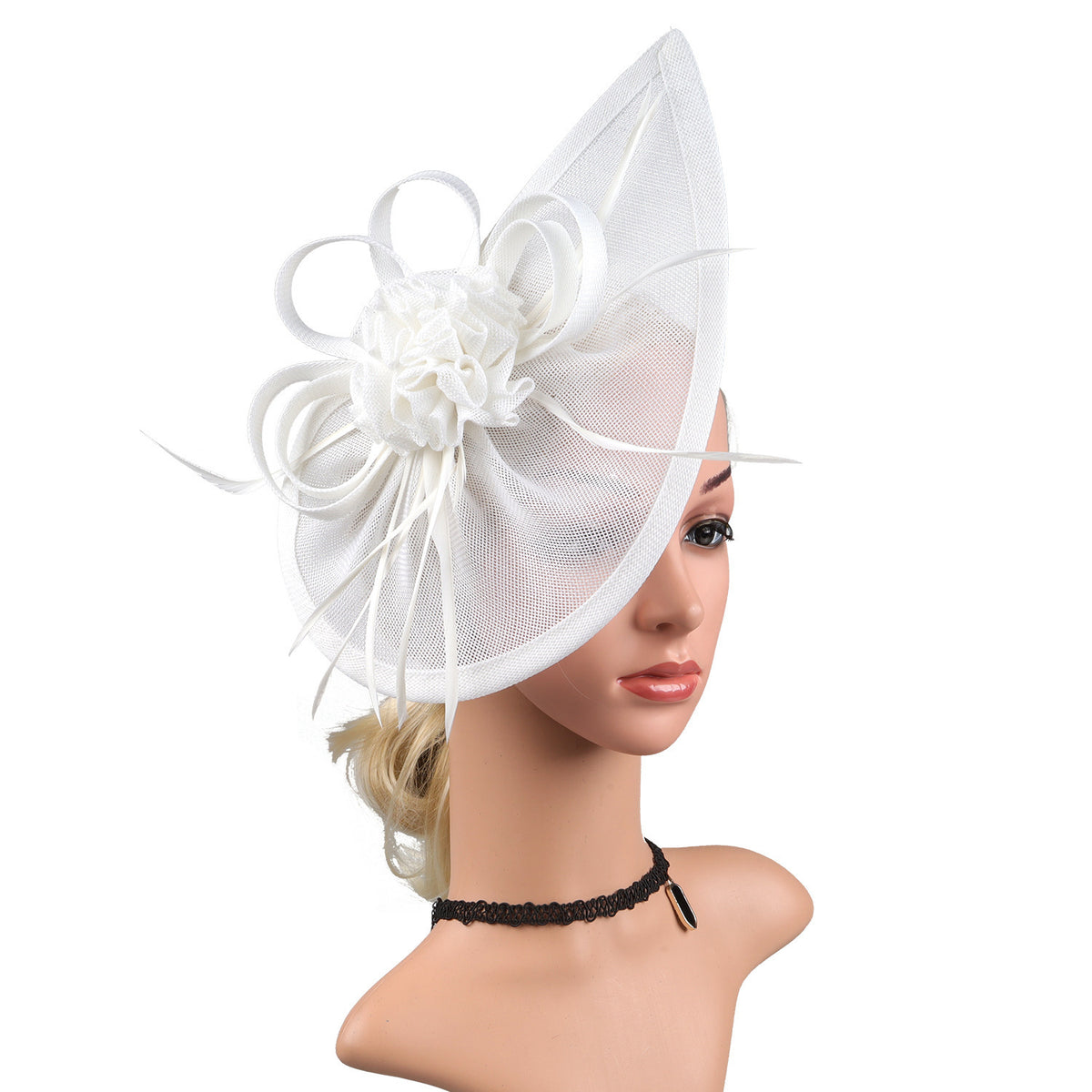 Linen Horse Racing Top Hat Hair Accessories