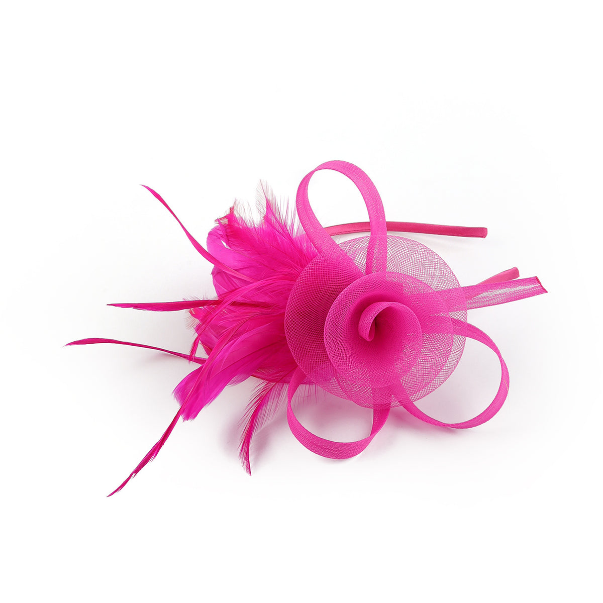 Mesh Feather Headwear Elegant Retro Versatile Headband