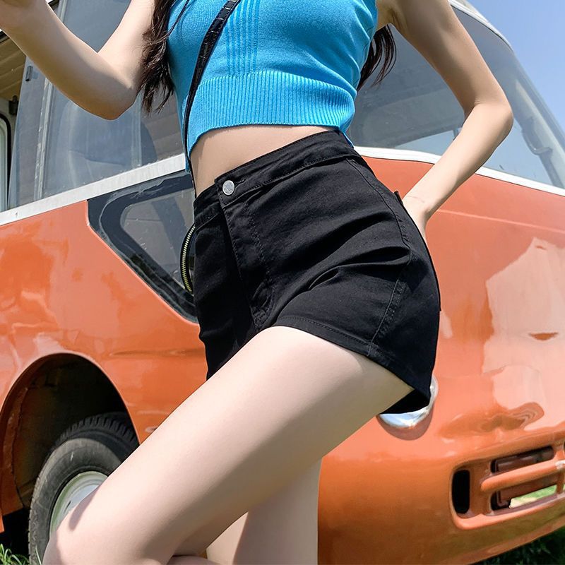 Women's High Waist Thin Skinny Sheath Thin Hot Pants