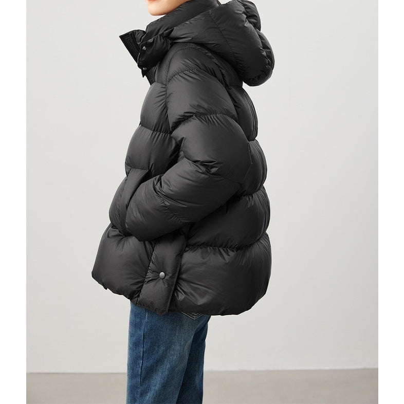 Detachable Cap Down Jacket Women's Short Winter