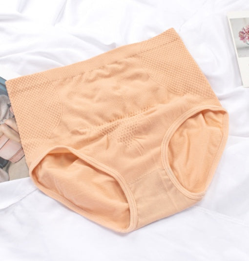 Seamless High Waist Honeycomb Design Graphene Panty