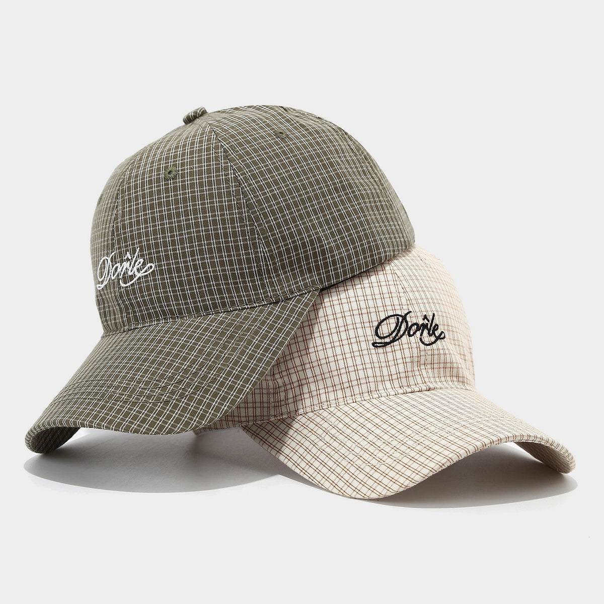 Korean Style Fashion All-match Plaid Peaked Cap Couple Sun Hat