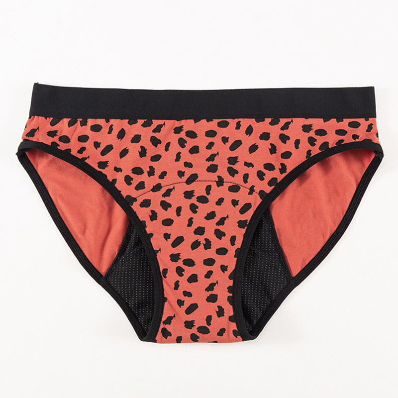 Women's Fashion Cotton Printing Four-layer Sanitary Panty