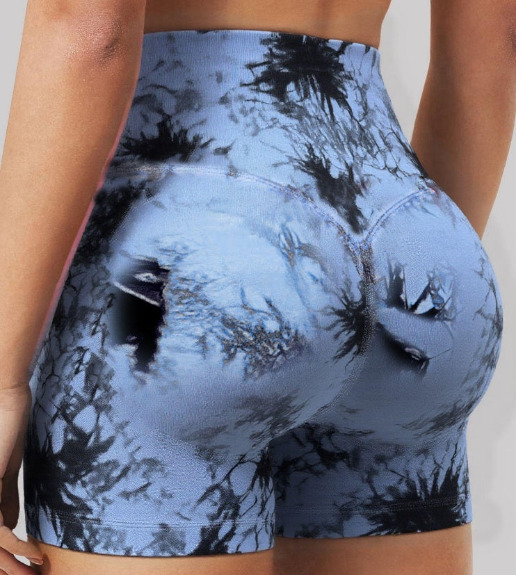 Machine Bag Waist Hugging Peach Hip Yoga Shorts
