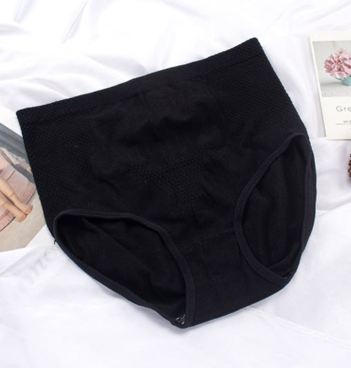 Seamless High Waist Honeycomb Design Graphene Panty