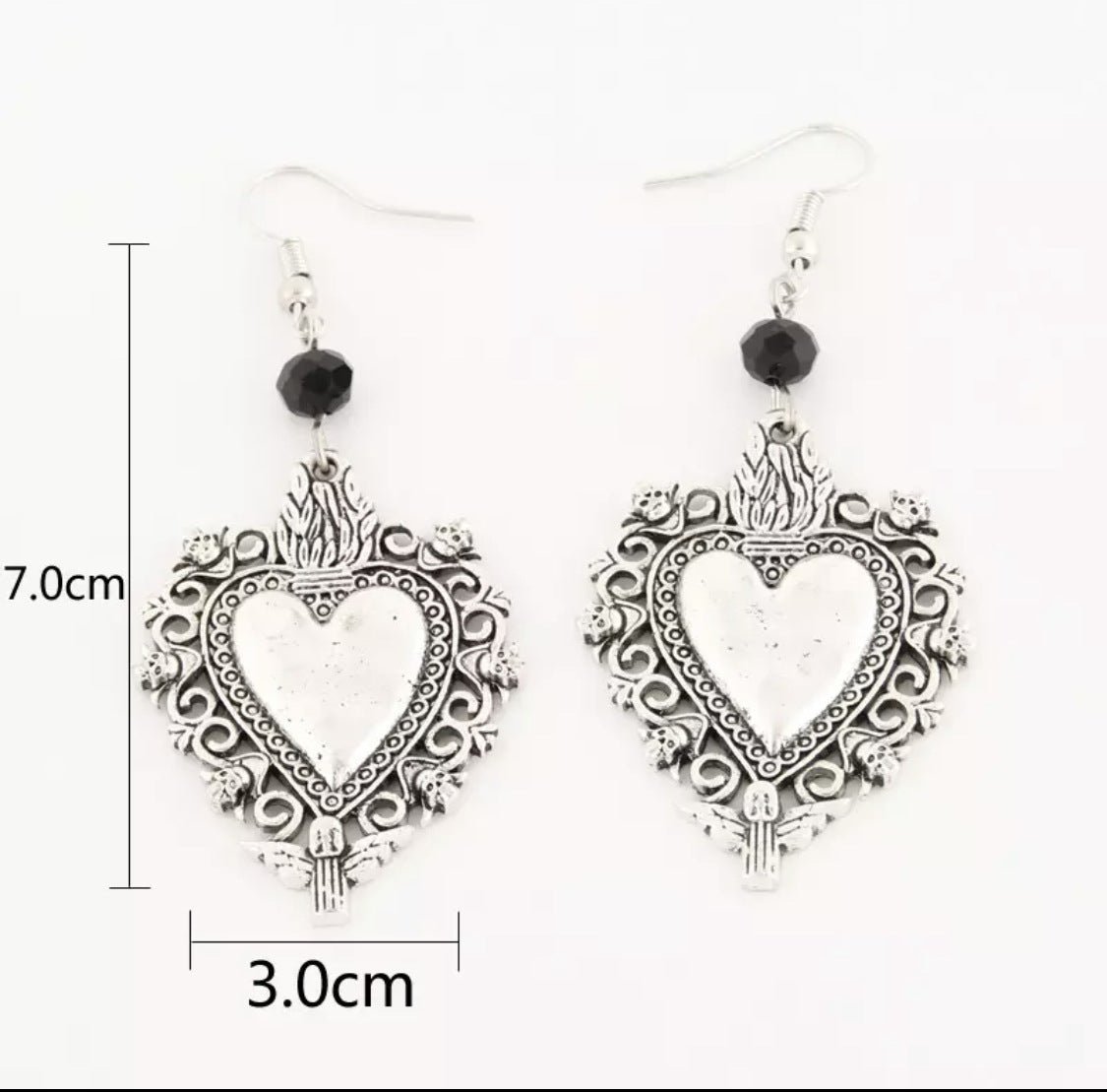 Retro Love  Fashion Punk Style Jewelry Earrings For Men And Women